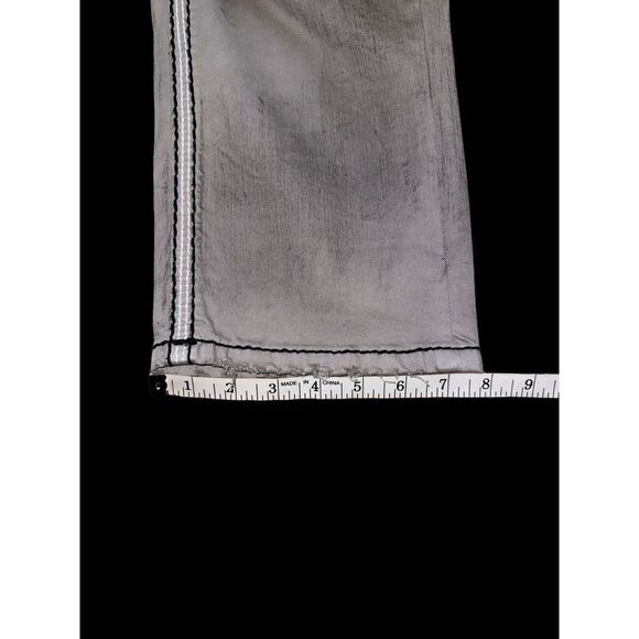 Rock Revival Jeans Mens Size 30/30 Wilkins-J401  Straight‎ Gray Paint Splatter - Picture 12 of 14